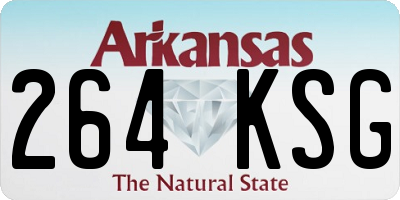 AR license plate 264KSG