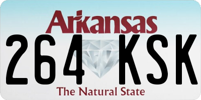 AR license plate 264KSK