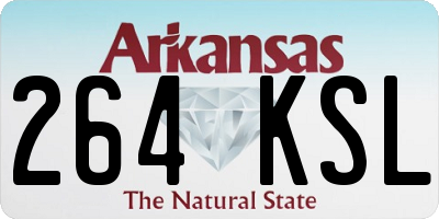AR license plate 264KSL