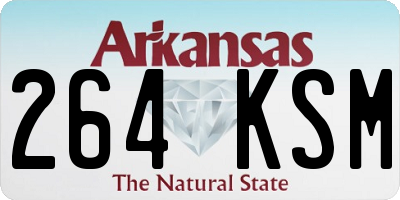 AR license plate 264KSM