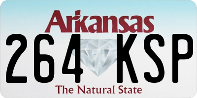 AR license plate 264KSP