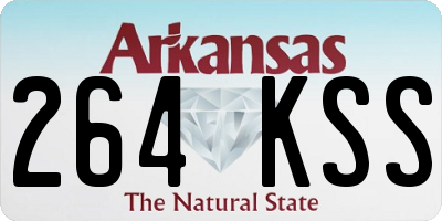 AR license plate 264KSS