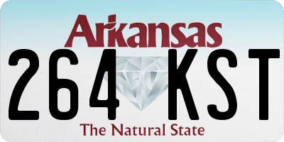 AR license plate 264KST