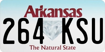 AR license plate 264KSU