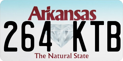 AR license plate 264KTB