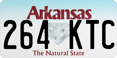 AR license plate 264KTC