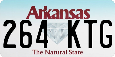 AR license plate 264KTG