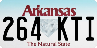 AR license plate 264KTI