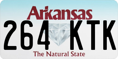 AR license plate 264KTK