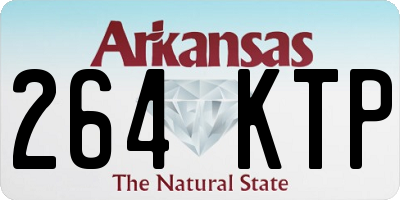 AR license plate 264KTP