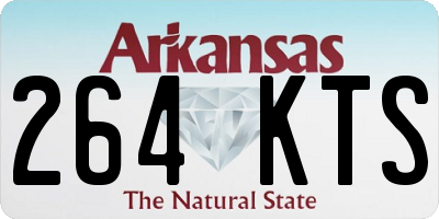 AR license plate 264KTS