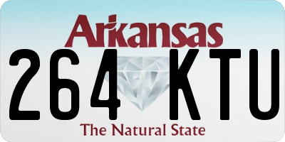 AR license plate 264KTU