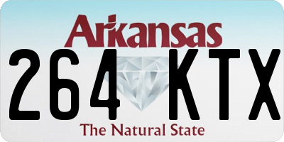 AR license plate 264KTX