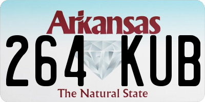 AR license plate 264KUB