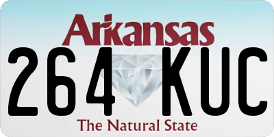 AR license plate 264KUC