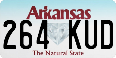 AR license plate 264KUD