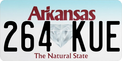 AR license plate 264KUE