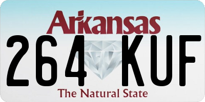 AR license plate 264KUF