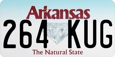 AR license plate 264KUG