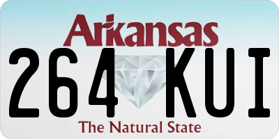 AR license plate 264KUI
