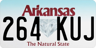 AR license plate 264KUJ