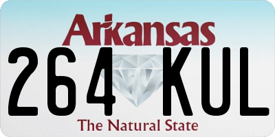 AR license plate 264KUL