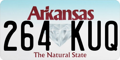 AR license plate 264KUQ