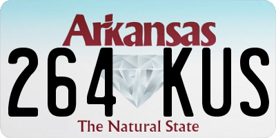 AR license plate 264KUS