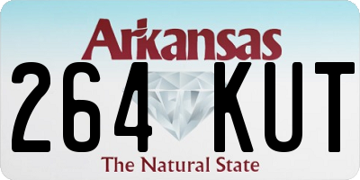 AR license plate 264KUT