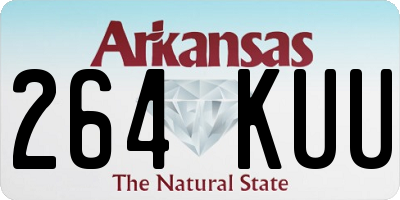 AR license plate 264KUU