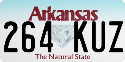 AR license plate 264KUZ