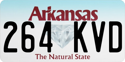 AR license plate 264KVD