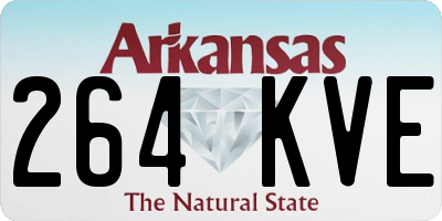 AR license plate 264KVE