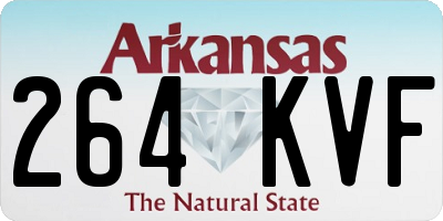 AR license plate 264KVF