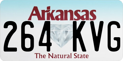 AR license plate 264KVG