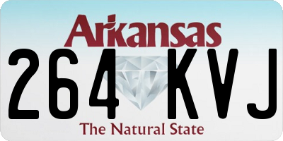 AR license plate 264KVJ