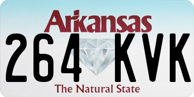 AR license plate 264KVK