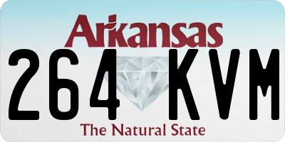 AR license plate 264KVM