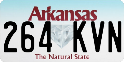 AR license plate 264KVN