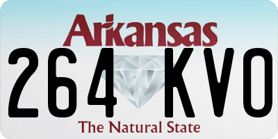 AR license plate 264KVO