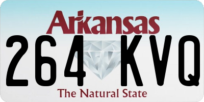AR license plate 264KVQ