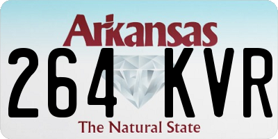 AR license plate 264KVR