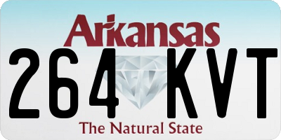 AR license plate 264KVT