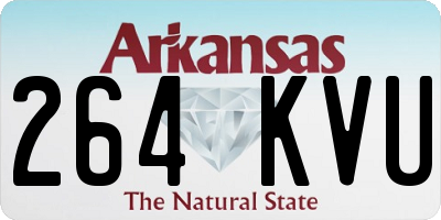 AR license plate 264KVU