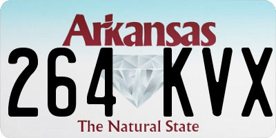 AR license plate 264KVX