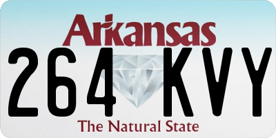 AR license plate 264KVY