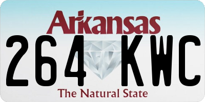 AR license plate 264KWC