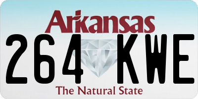 AR license plate 264KWE