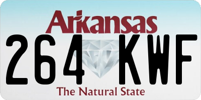 AR license plate 264KWF