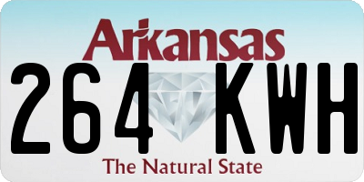 AR license plate 264KWH
